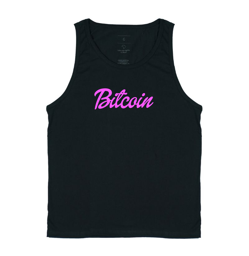 Bitcoin Logo Boneca Rosa