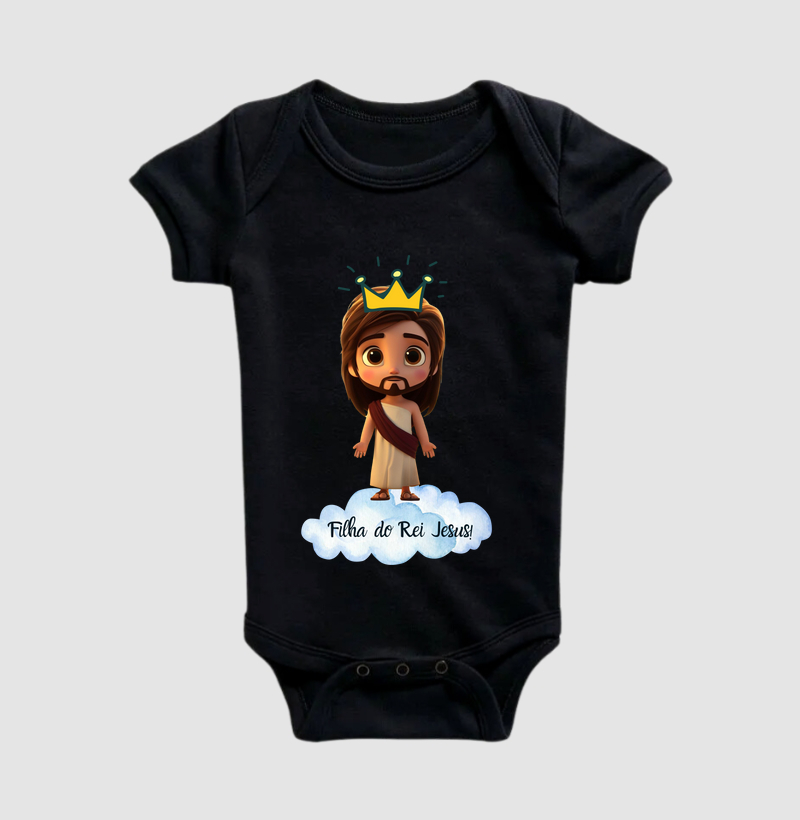 Mini Camiseta Filha do Rei Jesus!
