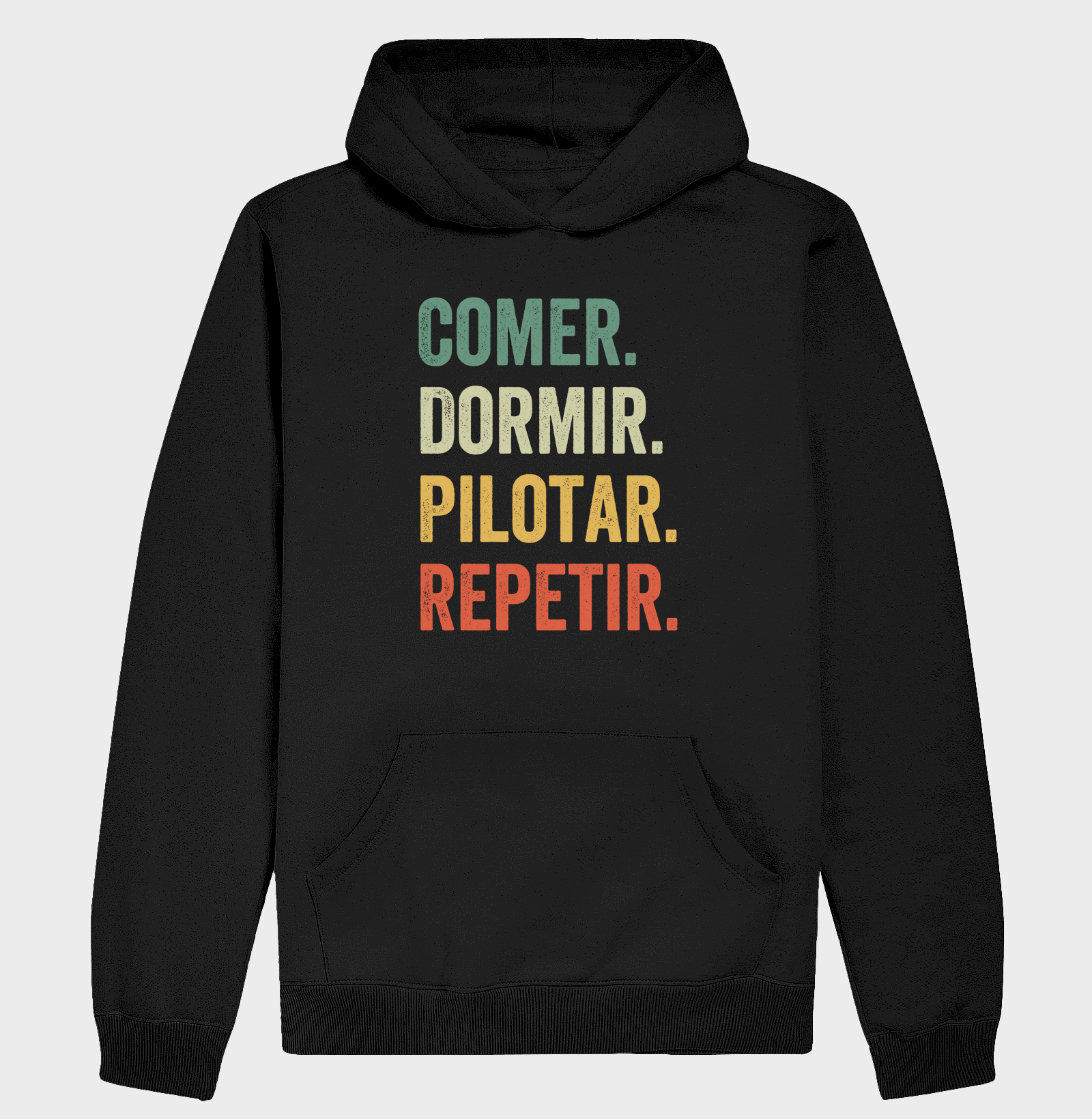 Comer. Dormir. Pilotar. Repetir.
