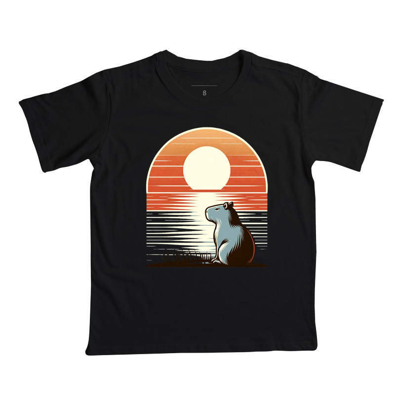 Capivara e Por do Sol