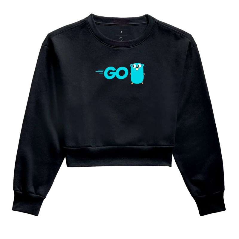 Moletom Cropped "Golang" II - Logo - T.I