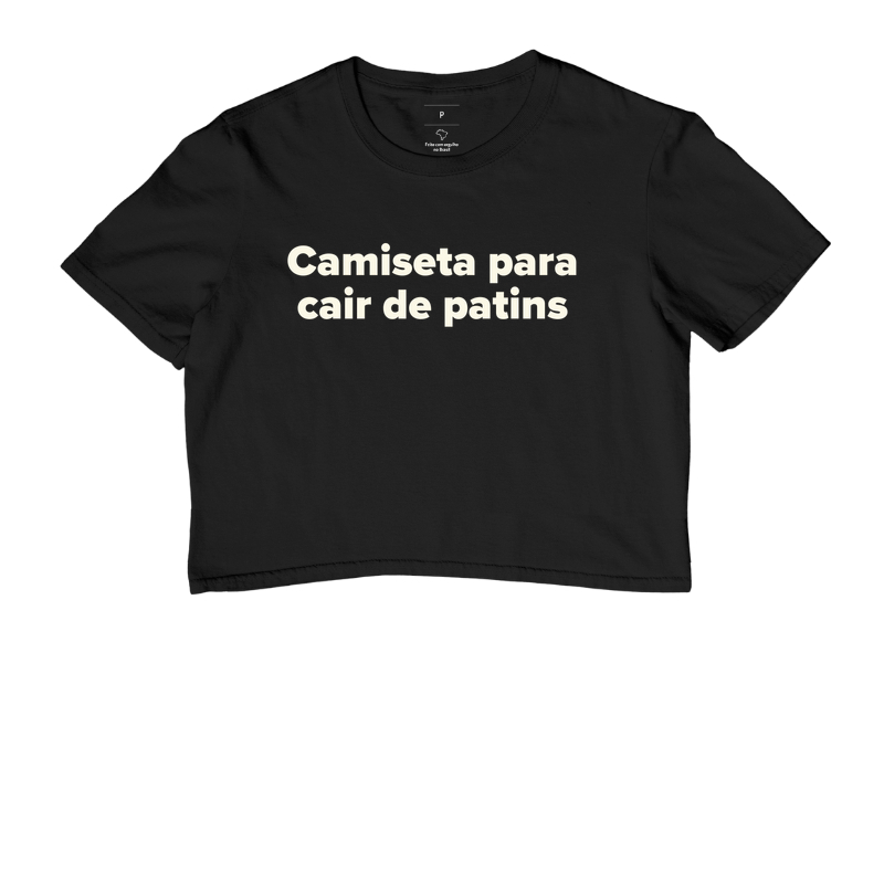 Camiseta para cair de patins.