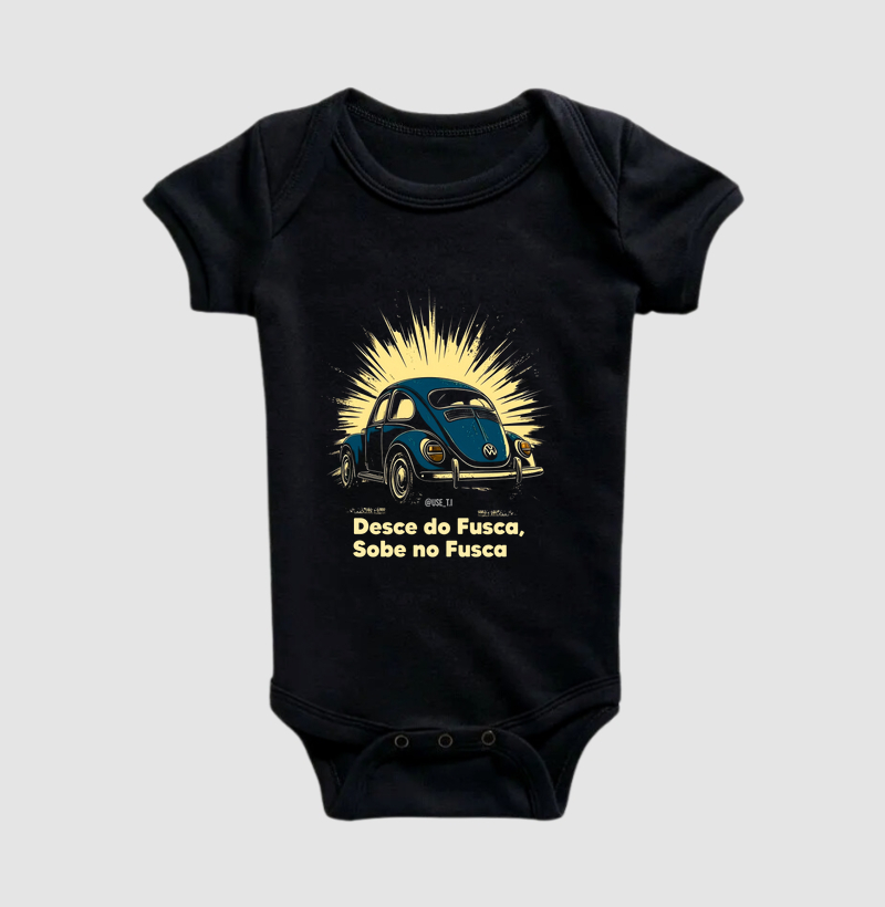 Body Infantil "Sobe no fusca, desce do fusca" T.I