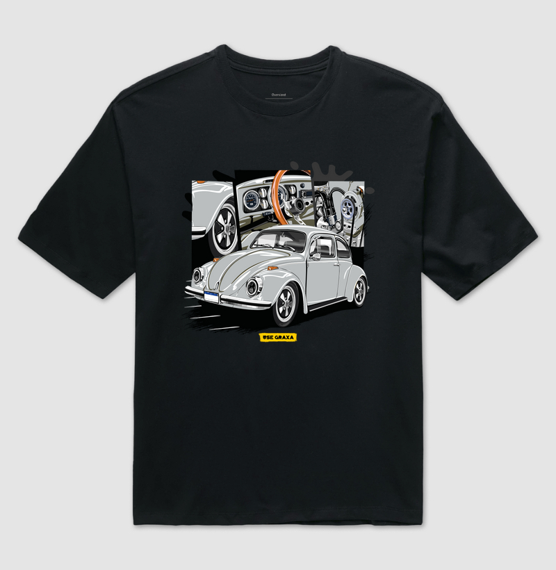 Fusca Cinza Prata Invocado