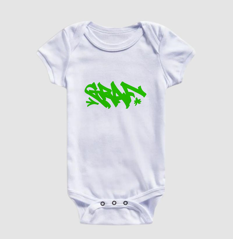 Body Infantil Graf Tag Verde