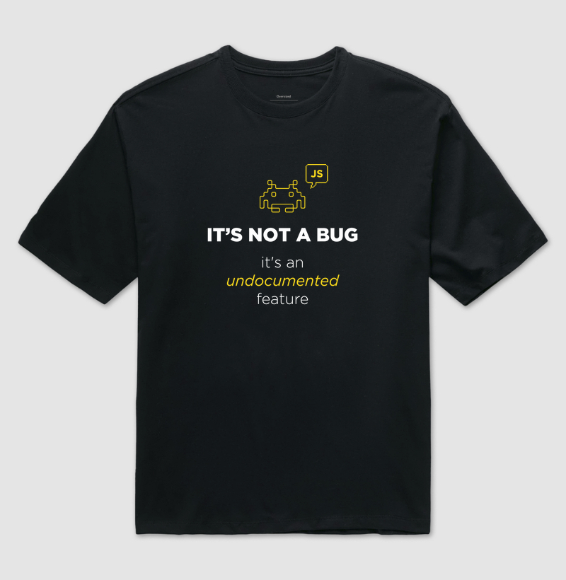 Camiseta Balta.io JS Bug and Feature