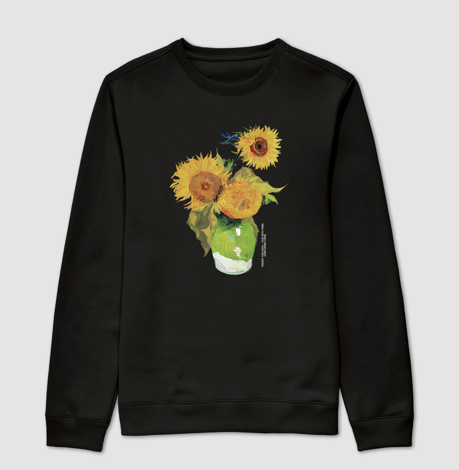 Vase With Three Sunflowers (1888) - Van Gogh - 