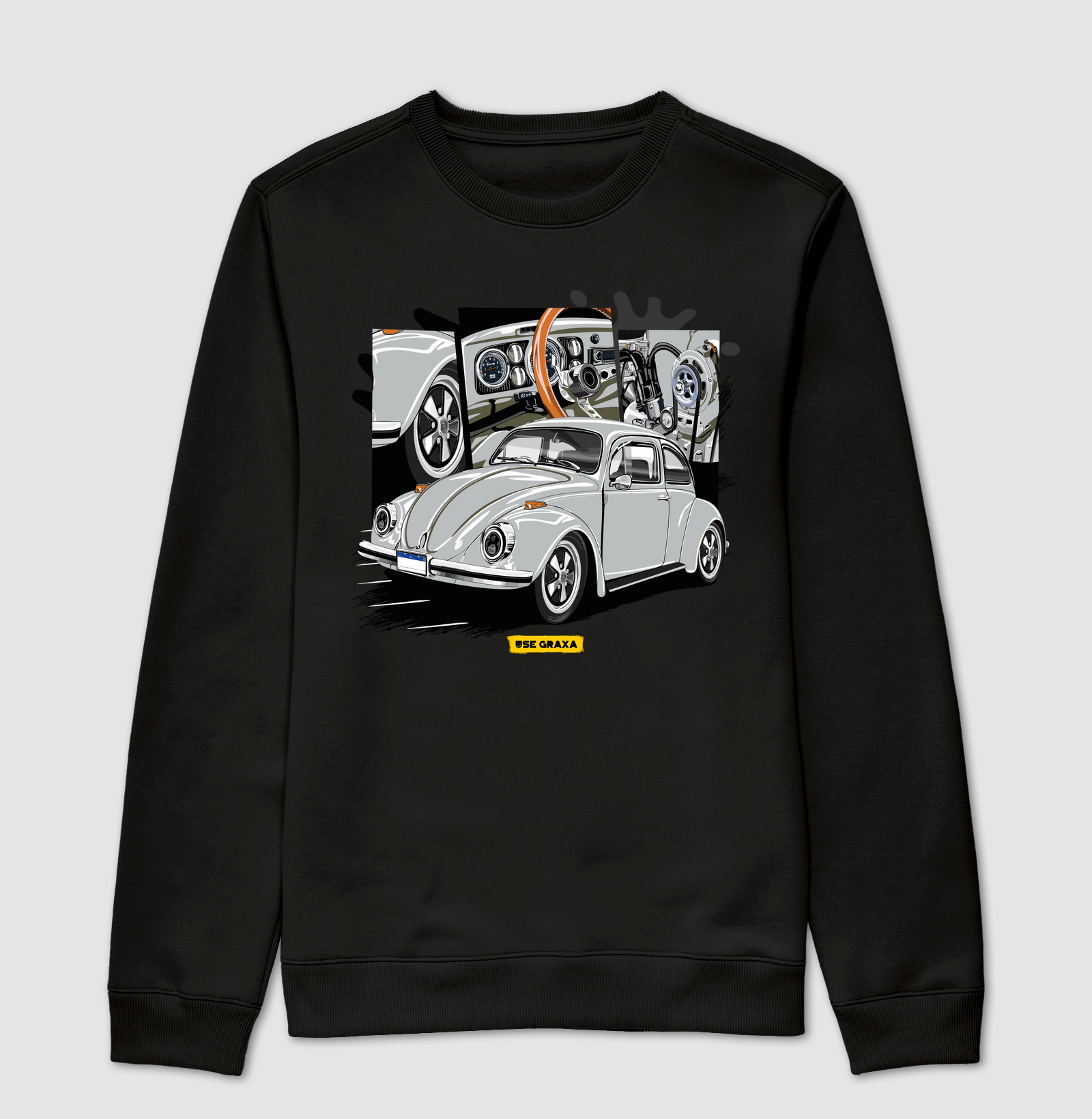 Fusca Cinza Prata Invocado