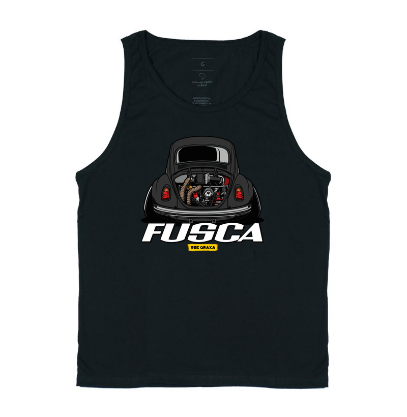 Fusca Turbo Preto Escrita