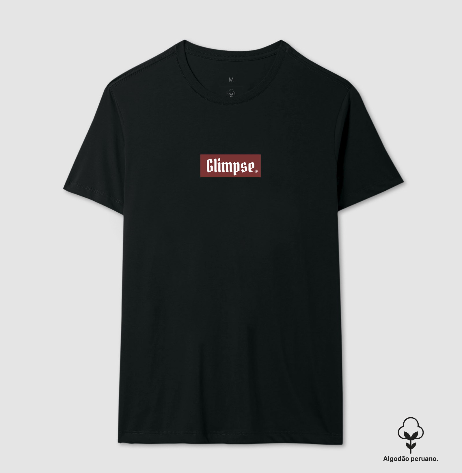 Camiseta streetwear BroGlimpse preta.