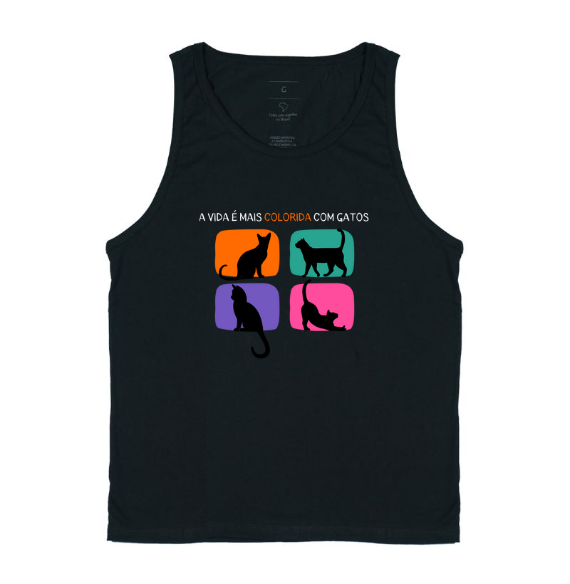 A vida é mais colorida com gatos