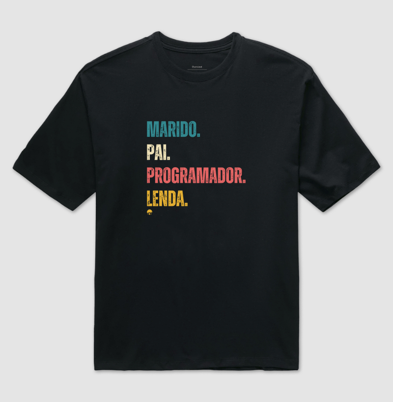Camiseta Marido, Pai, Programador e Lenda