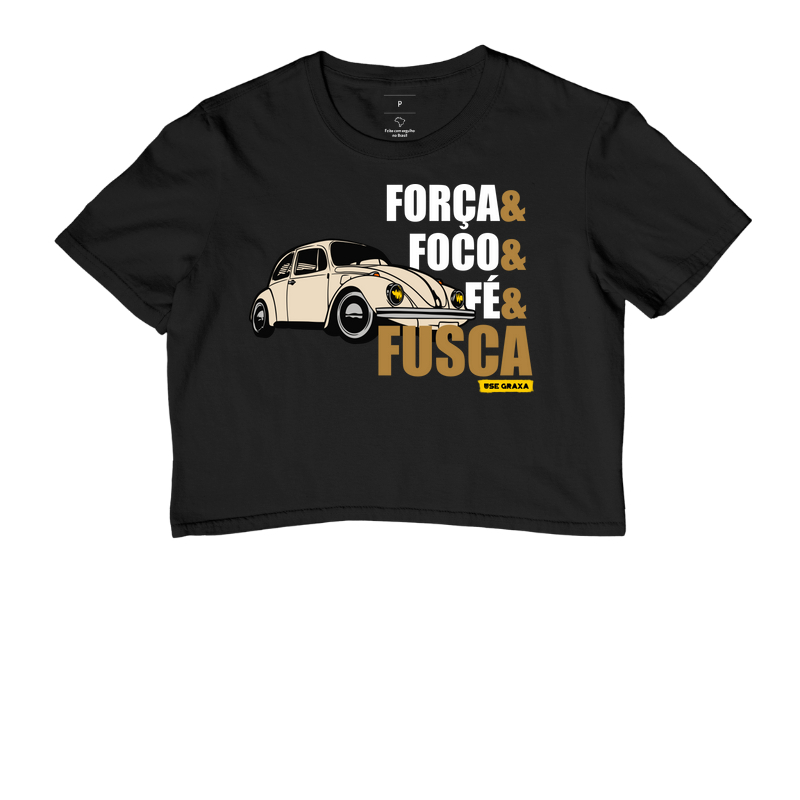 Força Foco Fé Fusca Original Bege