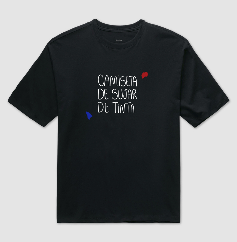 Camiseta de sujar de tinta