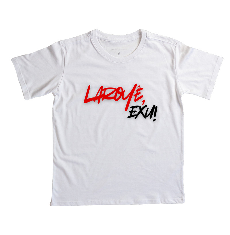 Exu - Saudação - Camiseta Infantil Branca