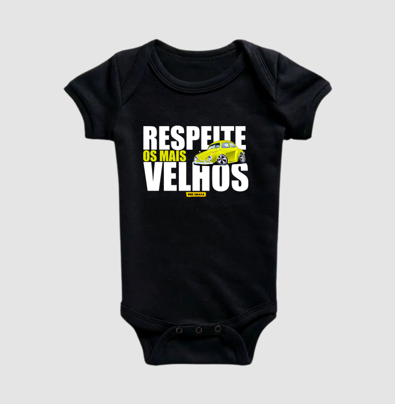 Respeite os Mais Velhos Fusca Amarelo