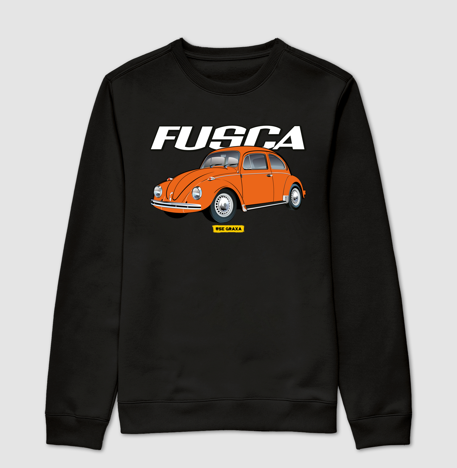 Fusca Laranja Escrita