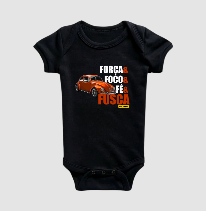 Força Foco Fé Fusca Laranja