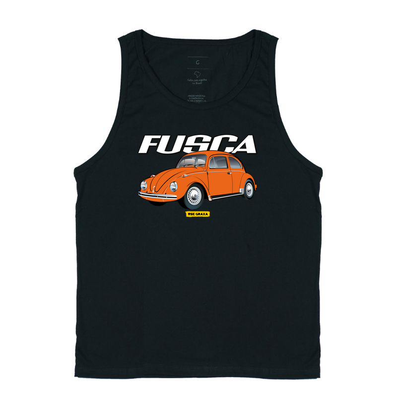 Fusca Laranja Escrita