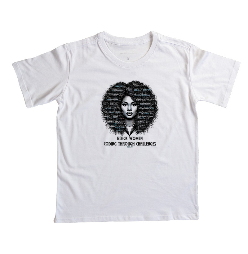 Camiseta Infantil Collab "Black Women coding"