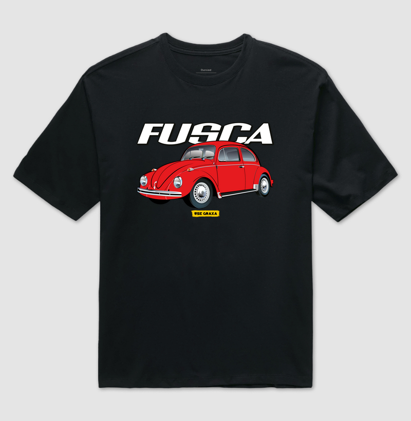 Fusca Vermelho Escrita