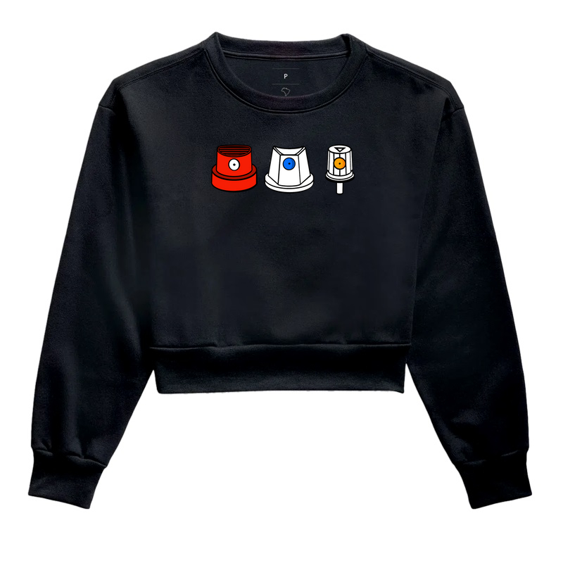 Moletom Cropped Spray Caps