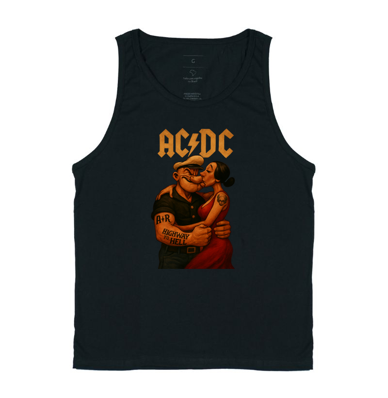Camiseta ACDC Popeye
