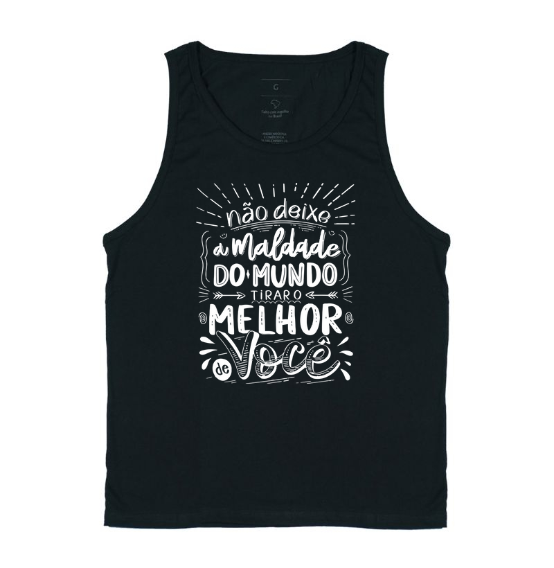 Não deixe a maldade do mundo