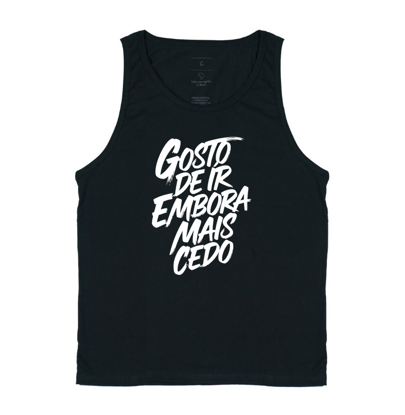 Camiseta Gosto de Ir embora mais cedo 
