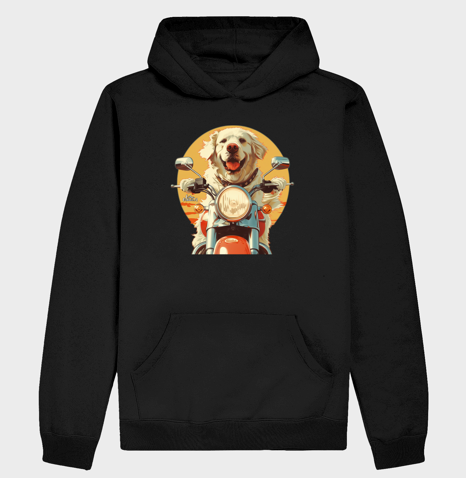 Golden Retriever Motociclista