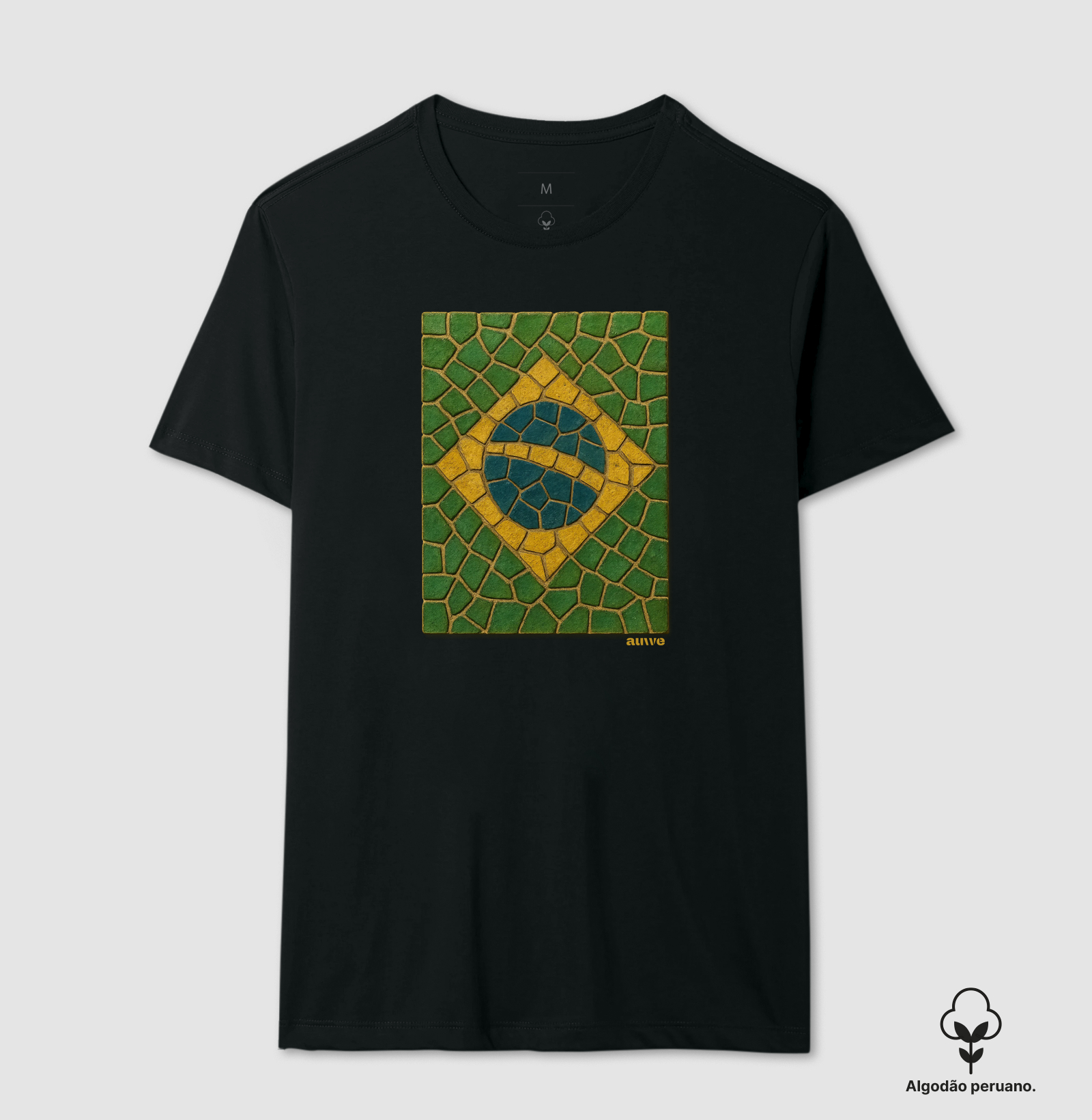 mosaico caquinhos bandeira