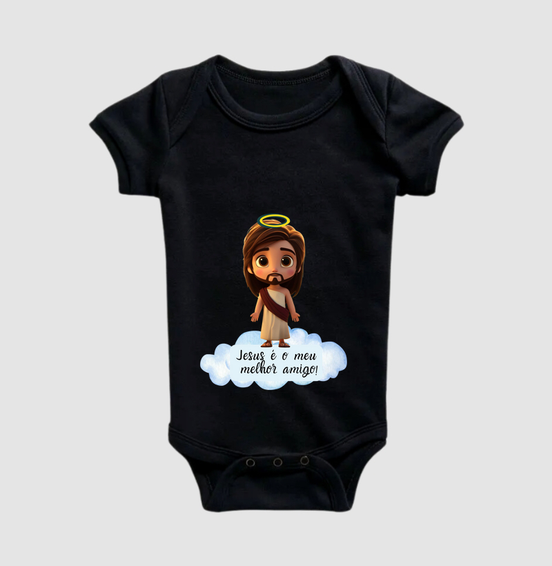 Mini Camiseta Jesus Melhor Amigo