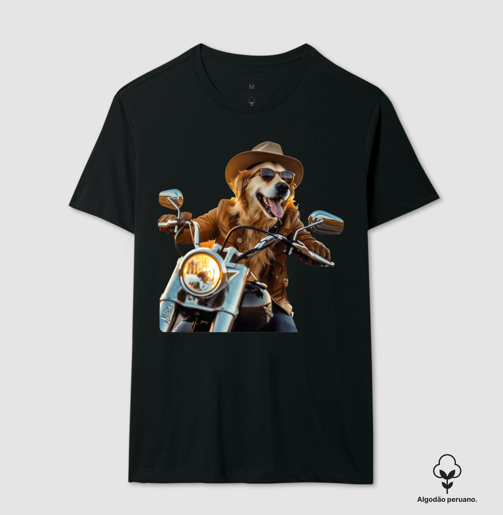 Golden Retriever Motociclista