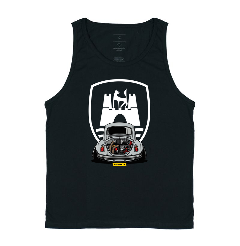 Wolfsburg VW Fusca Cinza Prata