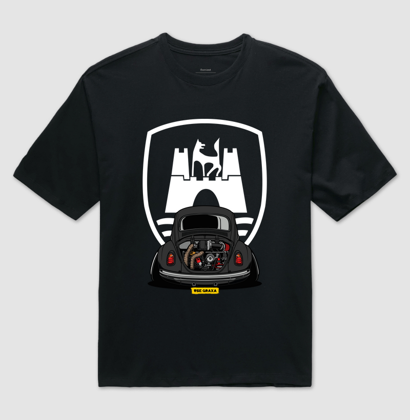 Wolfsburg VW Fusca Preto