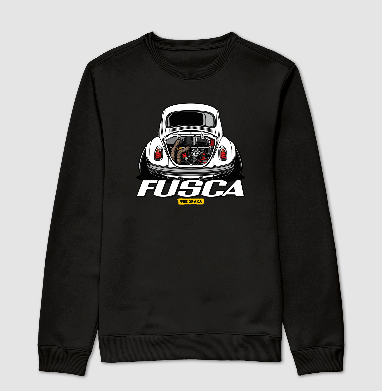 Fusca Turbo Branco Escrita