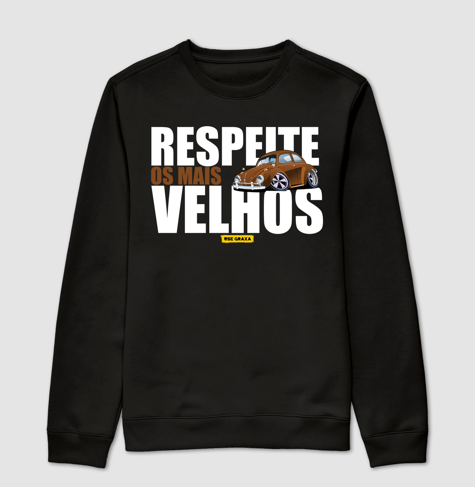 Respeite os Mais Velhos Fusca Marrom