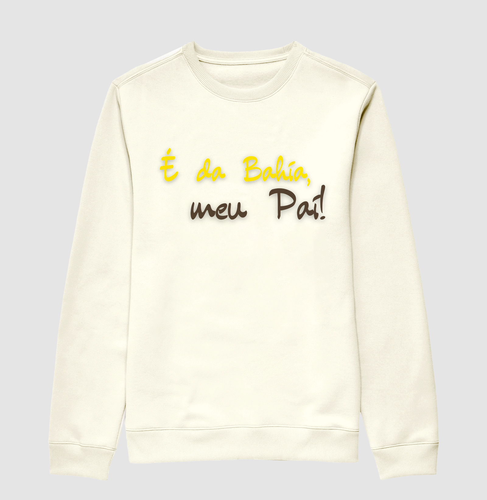 Baiano - Saudação 2 - Moletom Suéter Claro