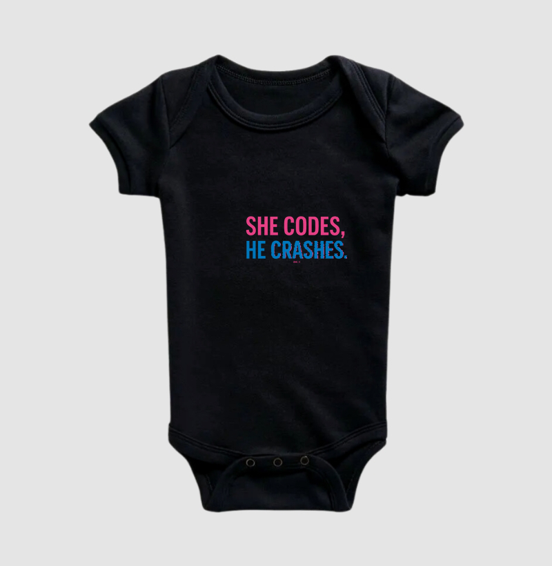 she codes, he crashes