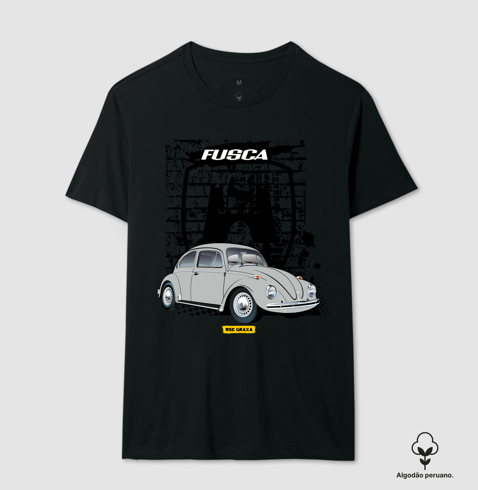 Fusca Cinza Prata VW Wolfsburg