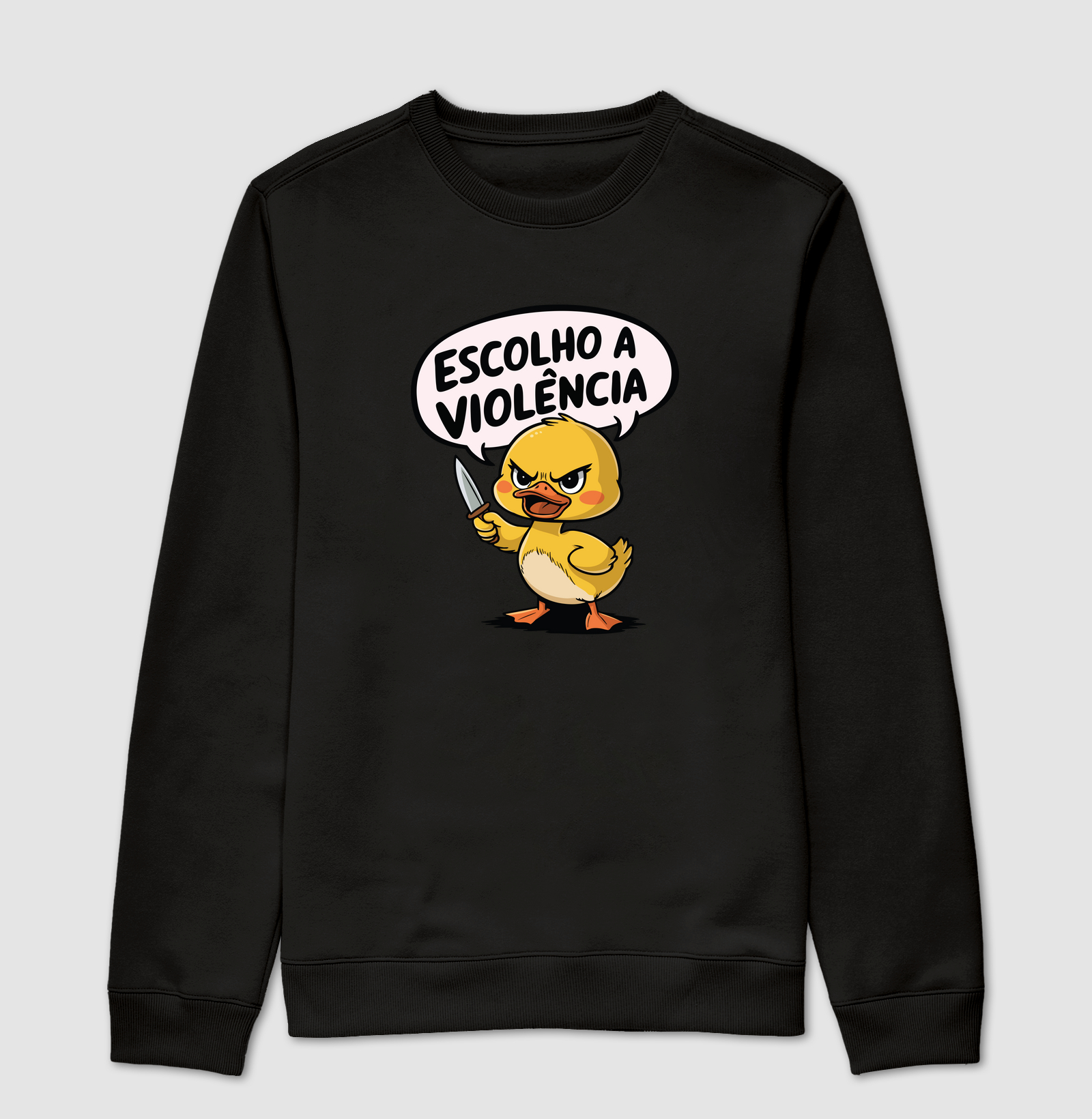 Patinho fofo "Escolho a violência"