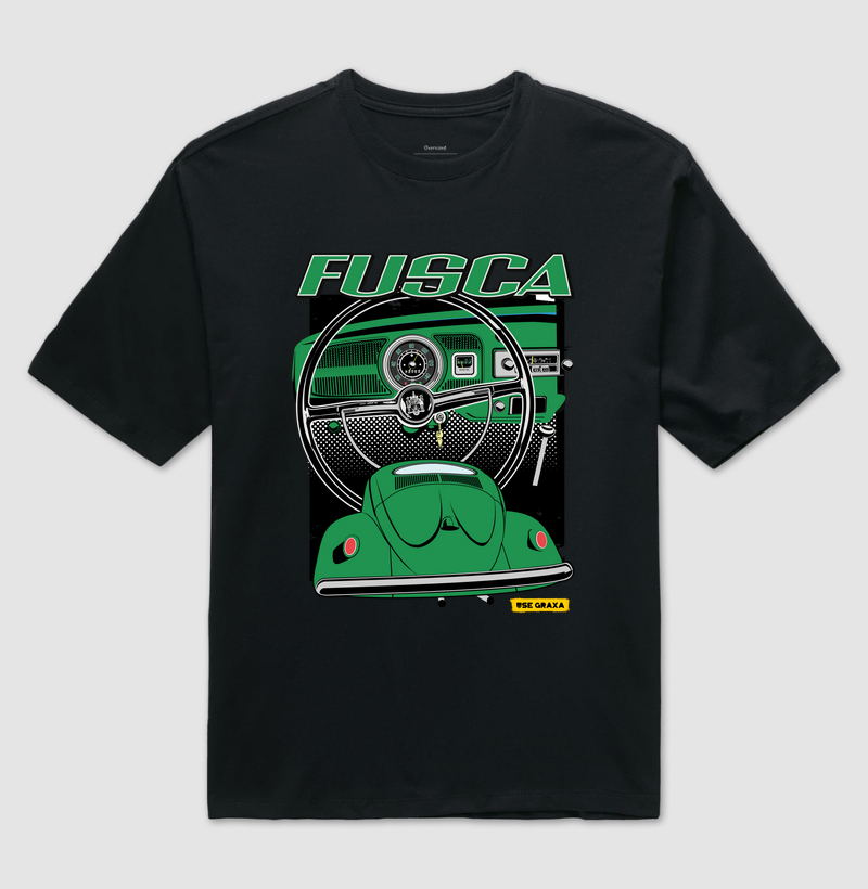 Fusca com Painel Verde