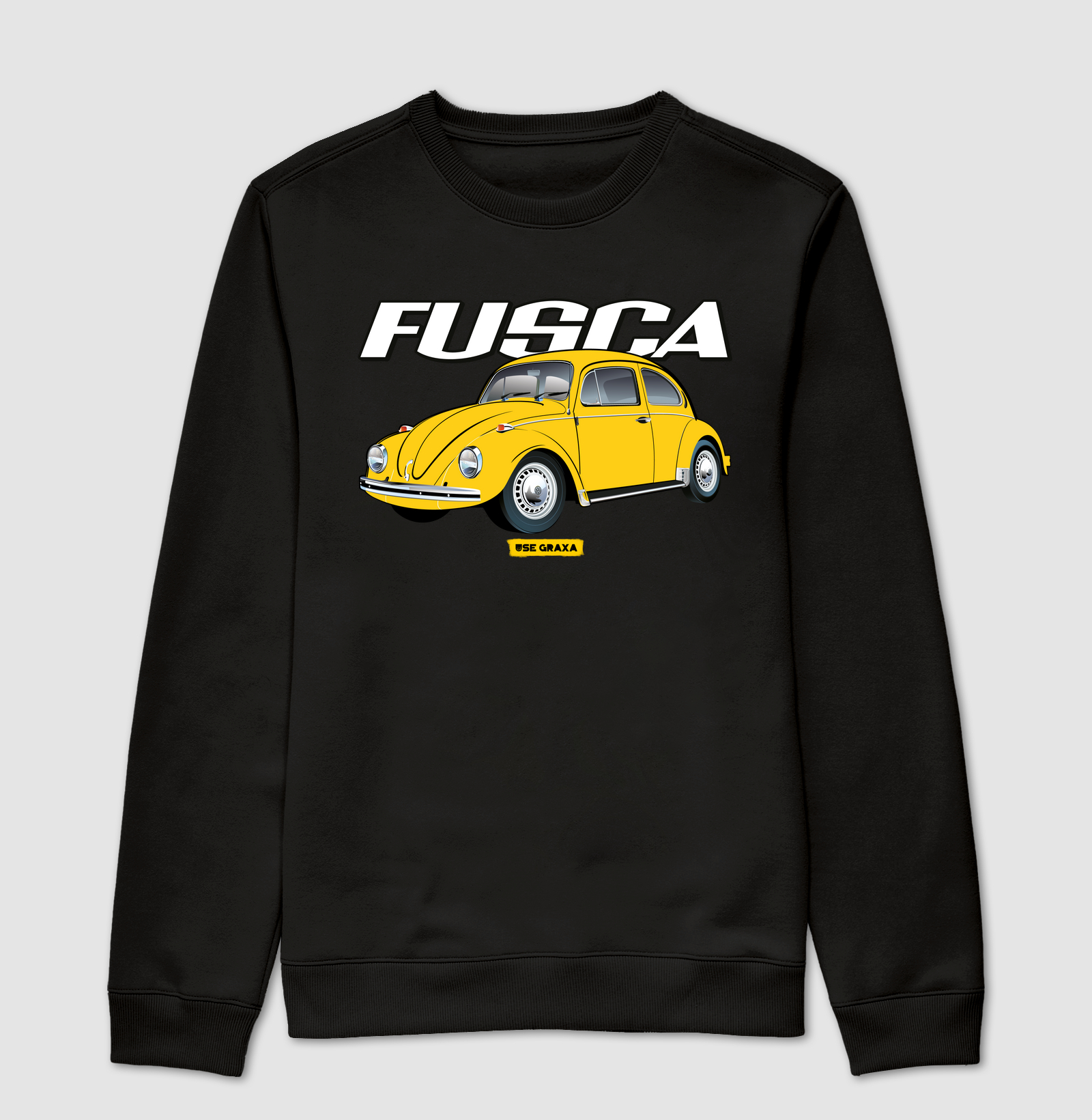Fusca Amarelo Escrita