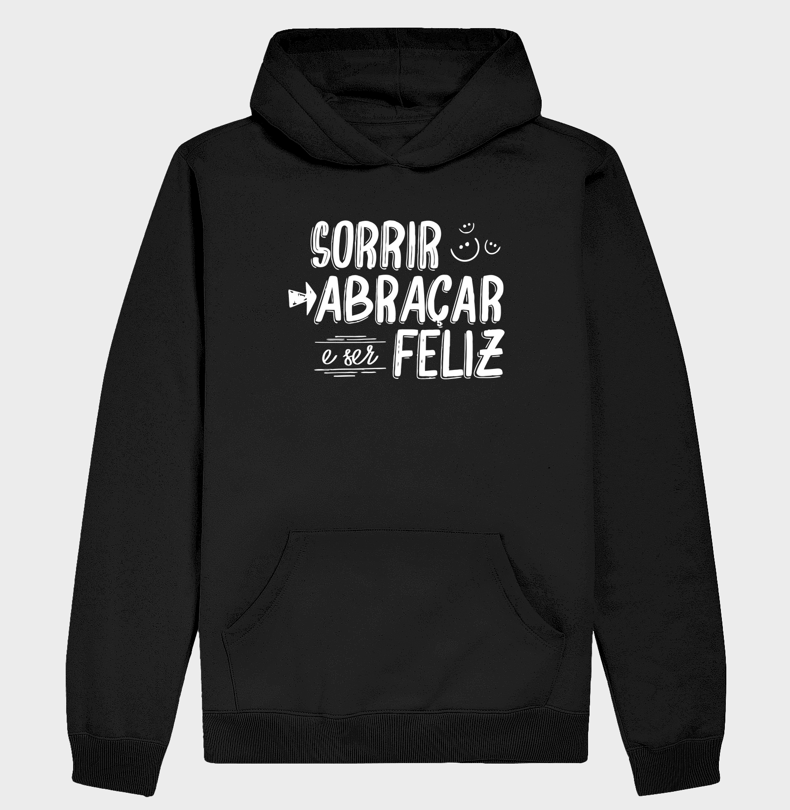 Sorrir abraçar e ser feliz