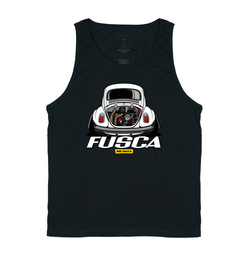 Fusca Turbo Branco Escrita