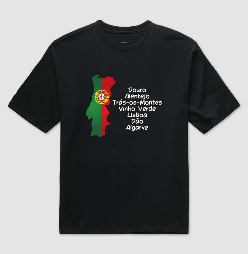 Camiseta Regiões de Portugal
