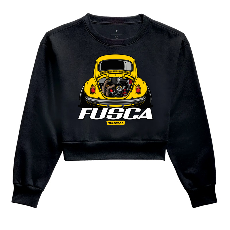 Fusca Turbo Amarelo Escrita