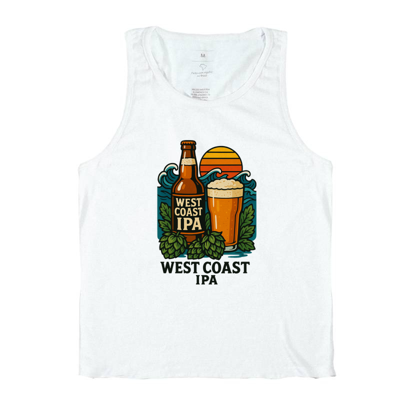 Camiseta West Coast IPA – Sol, Lúpulo e Cultura Cervejeira Artesanal