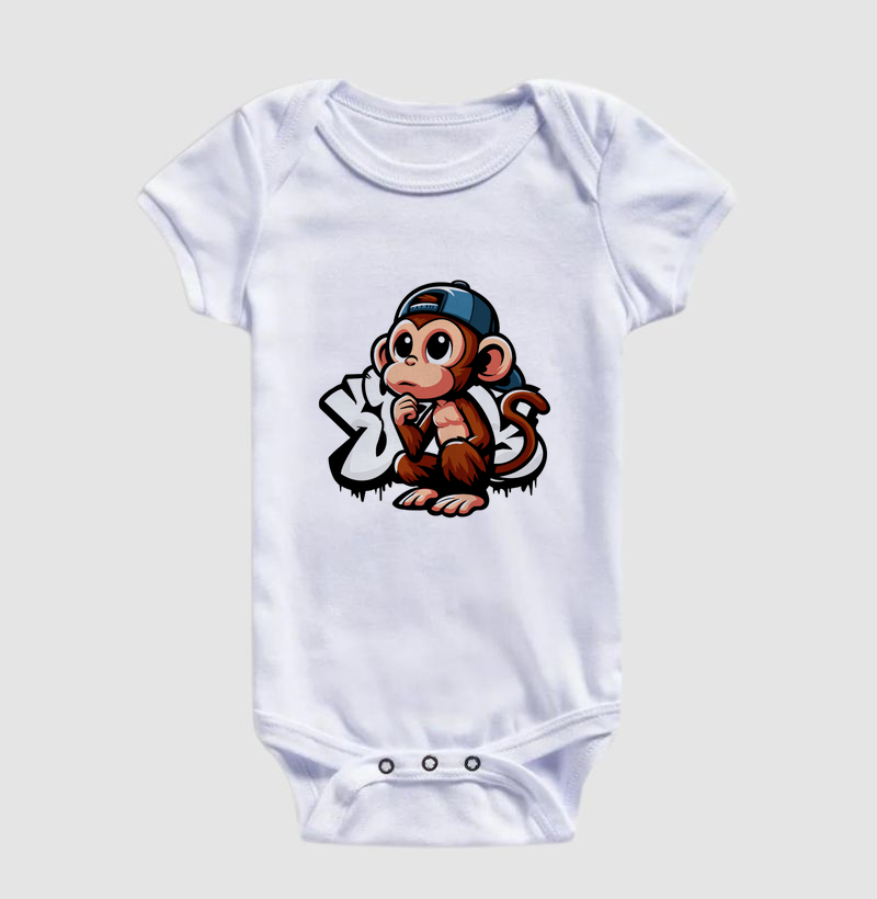Body Infantil Graf Monkey