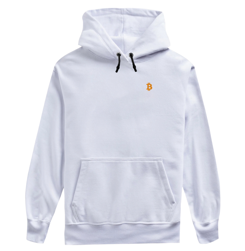 Bitcoin Ícone Minimalista Laranja 2